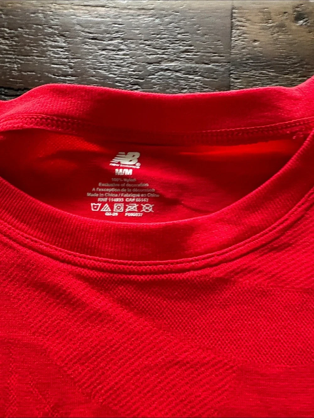New Balance Women's Short Sleeve Crew Tee in Bright Red new without tags